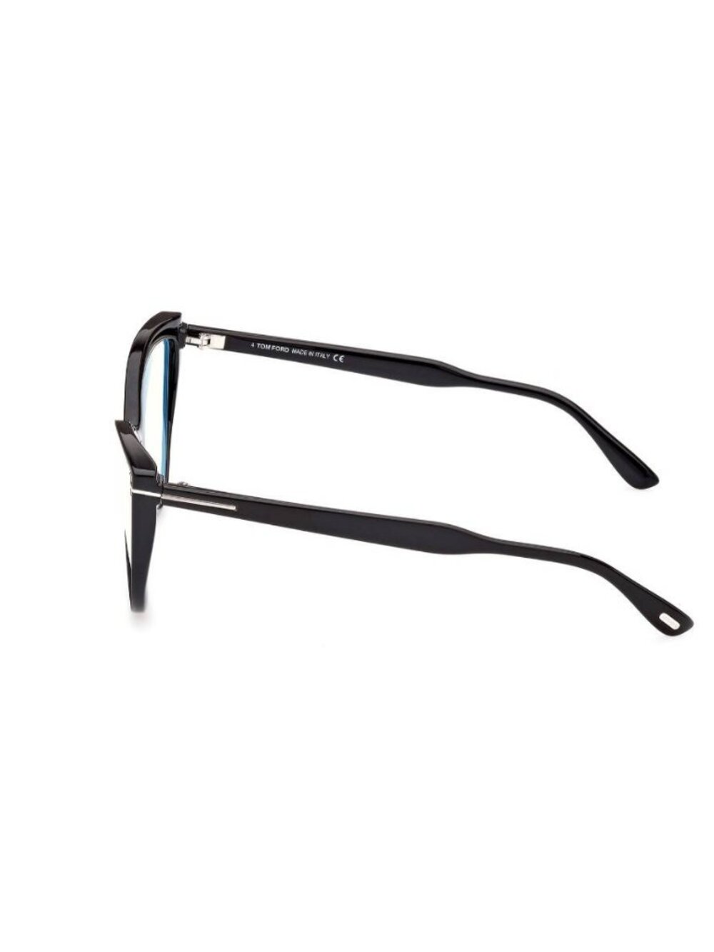 Tom Ford FT5843-B 005 Black Cat Eye Blue Light Glasses - Picture 2 of 8